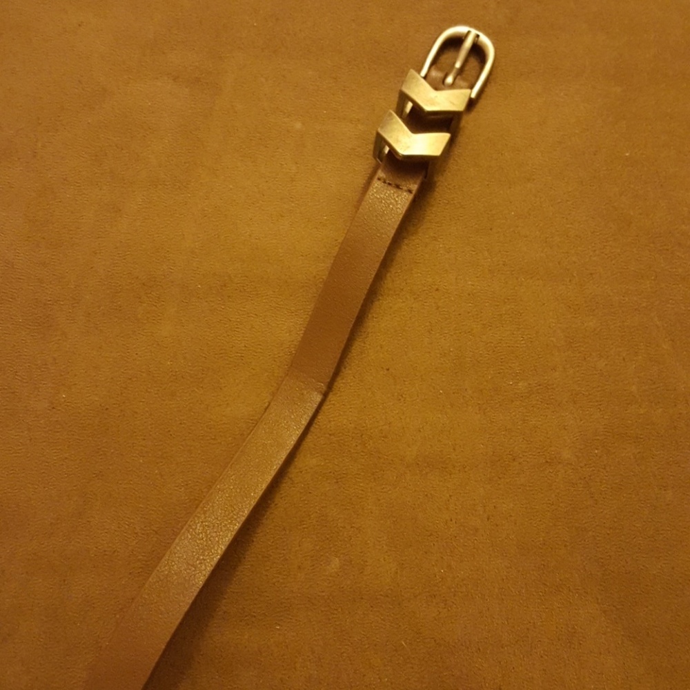 Thin brown belt